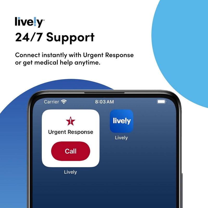 Lively SIM/e-SIM Kit - Unlimited Talk & Text and 5GB Data with Access to Exclusive Services Including Urgent Response and Caregiver App - Keep Your Own Phone Number - Image 2